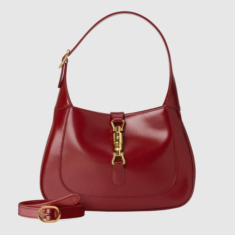 Gucci Jackie 1961 Medium Shoulder Bag Red Leather