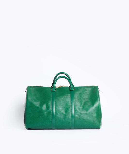 Louis Vuitton Keepall 50, Epi Green Travel Bag, 50cm