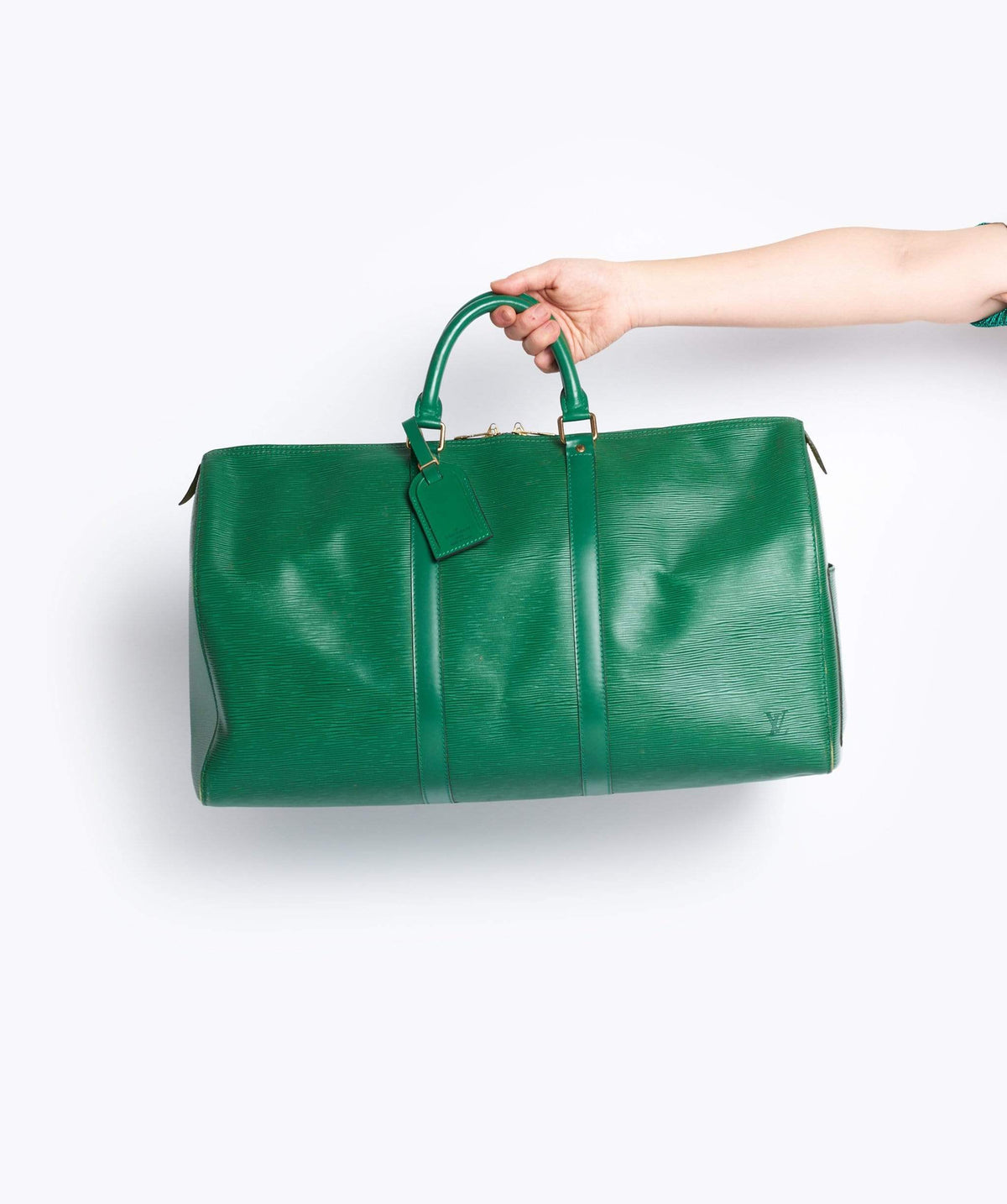 Louis Vuitton Keepall 50, Epi Green Travel Bag, 50cm