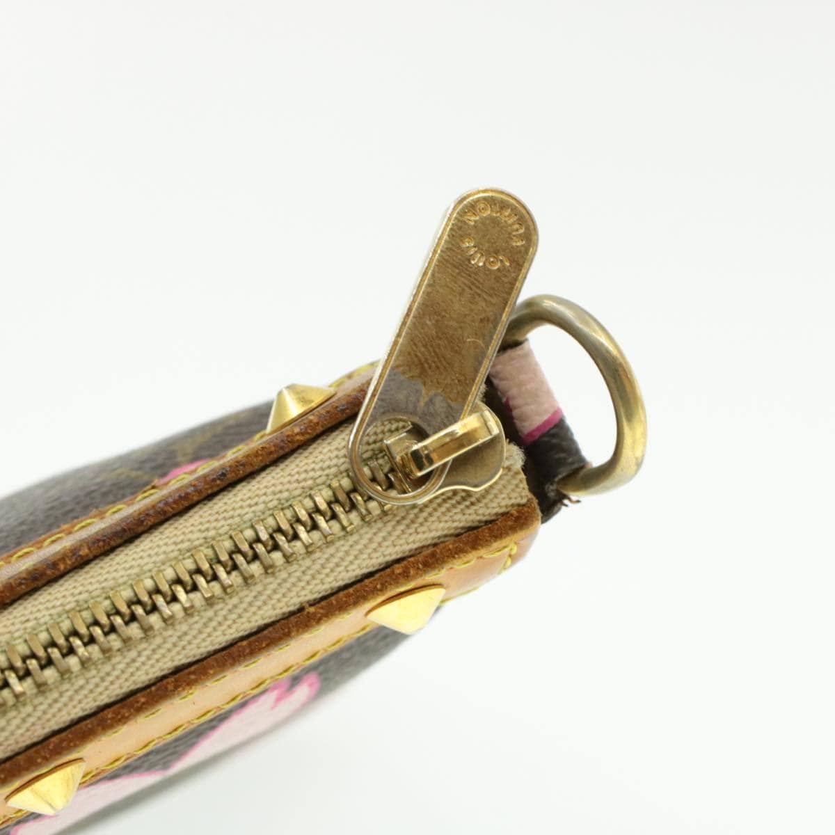 LV Cherry Blossom Pouch, Monogram Canvas Pochette, Vintage