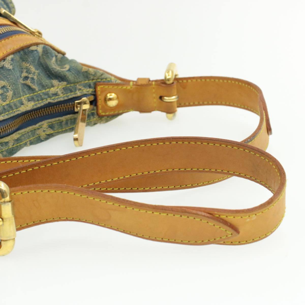LV Denim Shoulder Bag, Monogram Buggy PM, Vintage Style