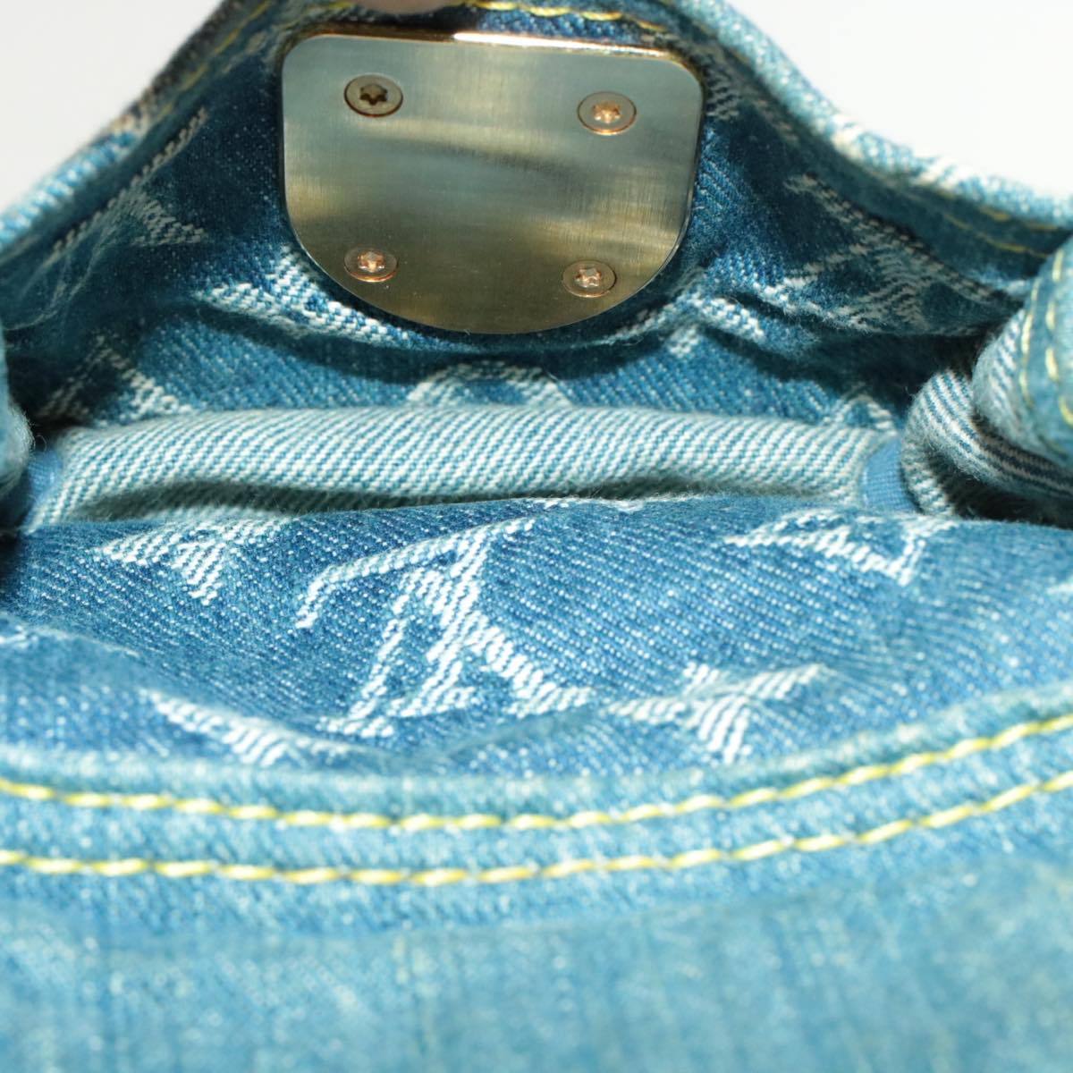 LV Denim Shoulder Bag, Monogram Buggy PM, Vintage Style