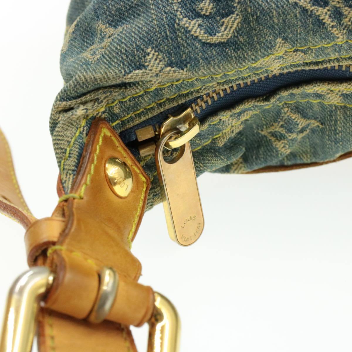 LV Denim Shoulder Bag, Monogram Buggy PM, Vintage Style