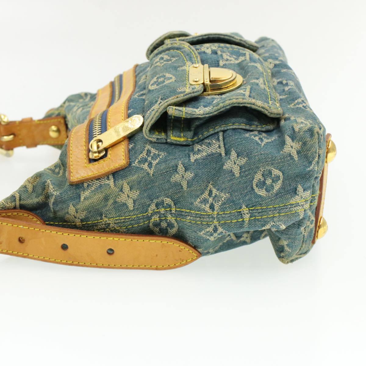 LV Denim Shoulder Bag, Monogram Buggy PM, Vintage Style