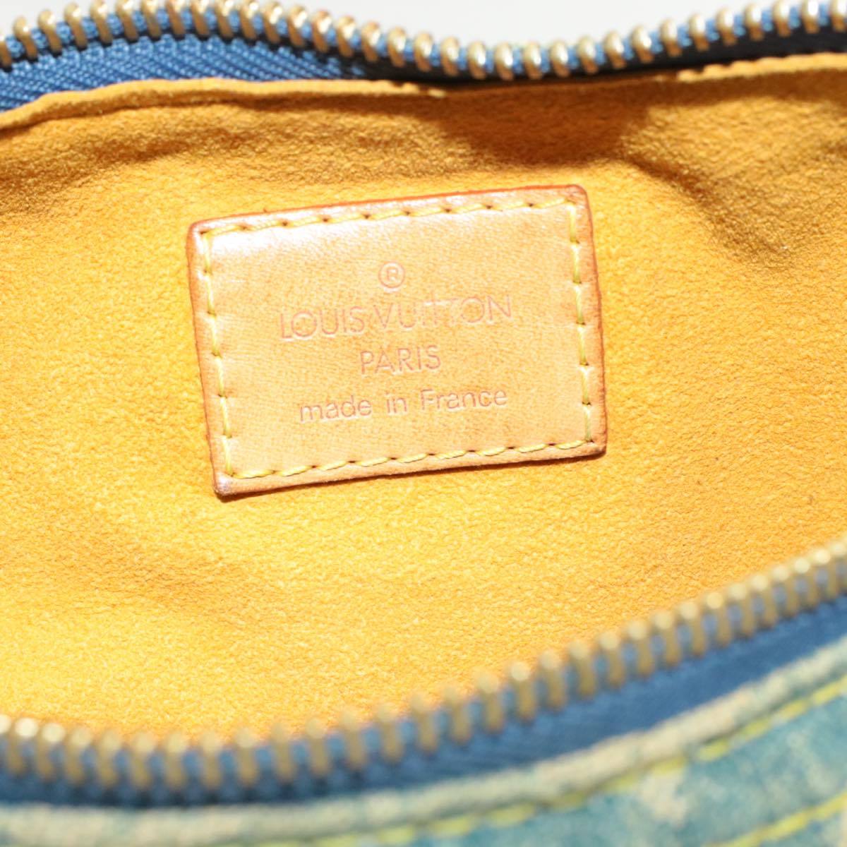 LV Denim Shoulder Bag, Monogram Buggy PM, Vintage Style