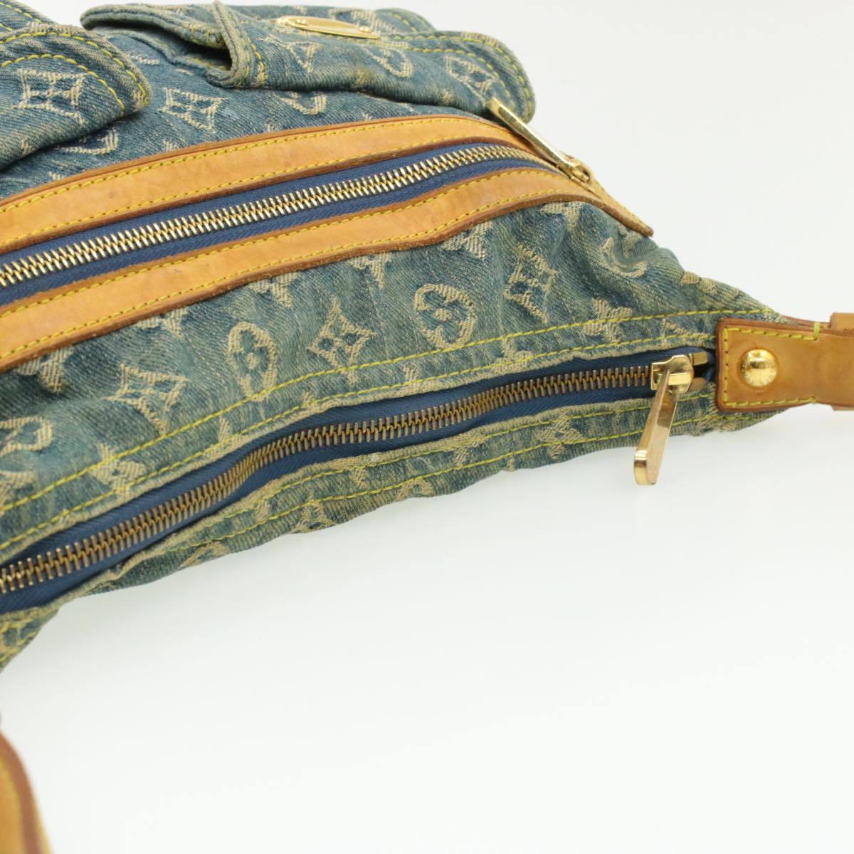 LV Denim Shoulder Bag, Monogram Buggy PM, Vintage Style