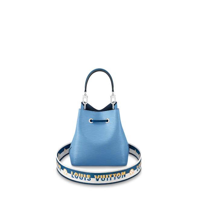 Louis Vuitton NéoNoé BB, Epi Leather Bucket Bag, Jacquard Strap