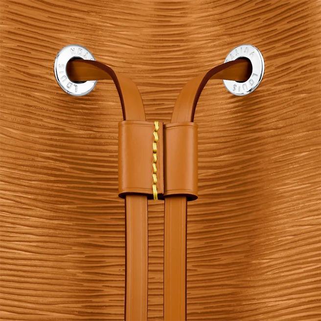 Louis Vuitton NéoNoé BB, Epi Leather Bucket Bag, Jacquard Strap