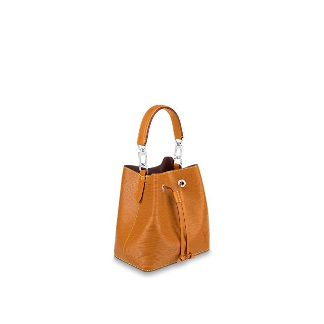 Louis Vuitton NéoNoé BB, Epi Leather Bucket Bag, Jacquard Strap