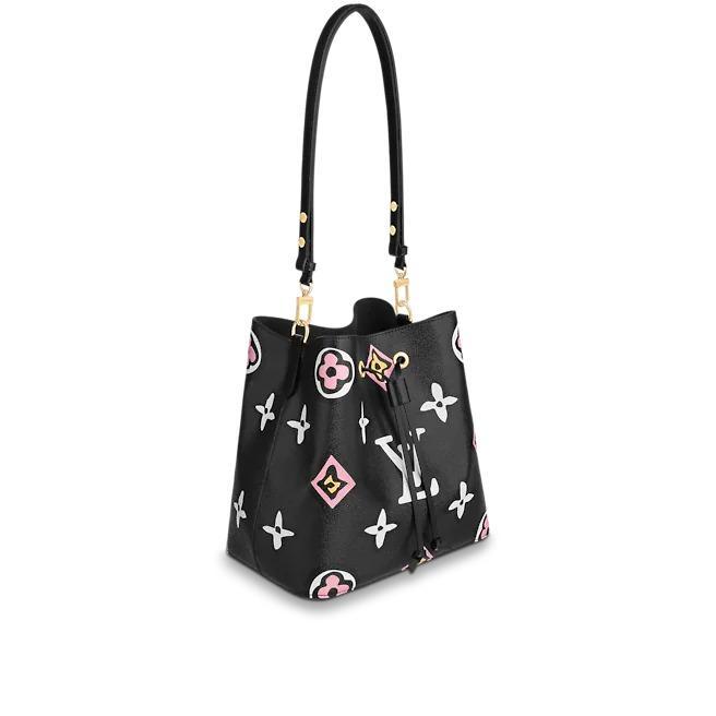 Louis Vuitton NéoNoé MM, Monogram Bucket Bag, Black