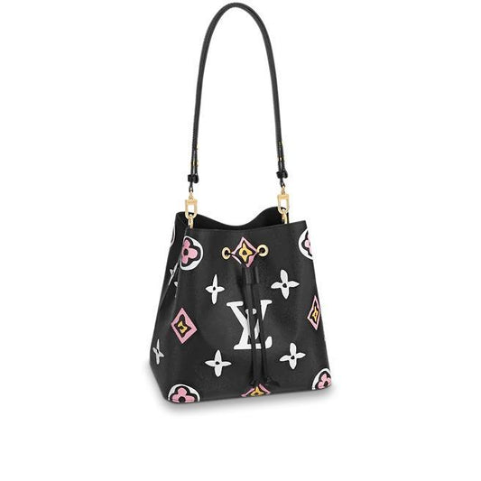 Louis Vuitton NéoNoé MM, Monogram Bucket Bag, Black