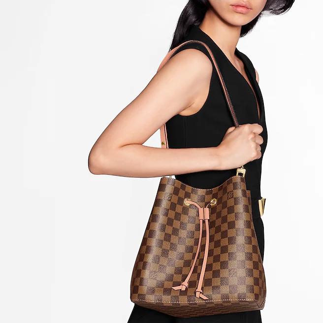Louis Vuitton NéoNoé MM Damier Ebène Bucket Bag, Adjustable