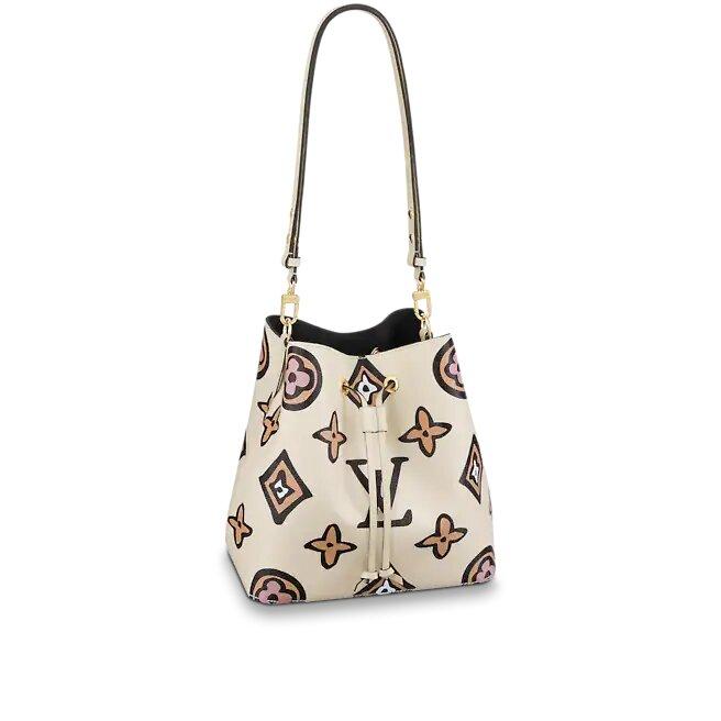 Louis Vuitton NéoNoé MM, Monogram Bucket Bag, Black