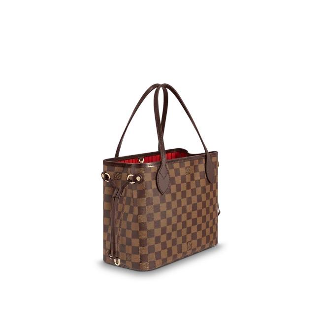 Louis Vuitton Neverfull PM, Damier Ebene Canvas Tote Bag