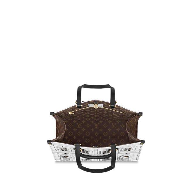 Louis Vuitton OnTheGo MM, Fornasetti Printed Calfskin Tote