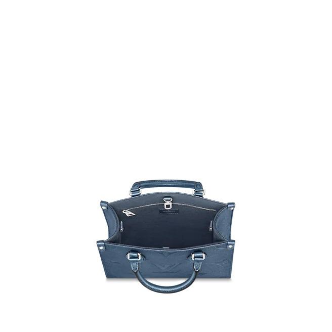 Louis Vuitton OnTheGo PM, Navy Monogram Empreinte Tote