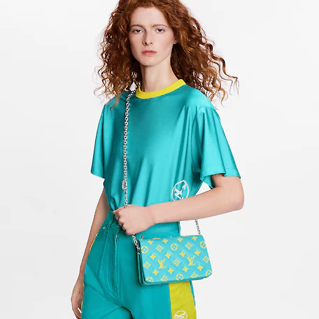 Pochette Coussin Replica, Monogram Lambskin, Removable Chain