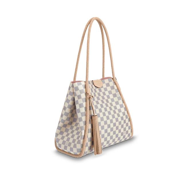 Louis Vuitton Propriano, Damier Azur Shoulder Tote