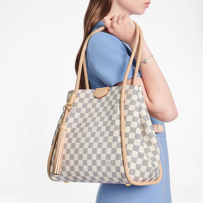 Louis Vuitton Propriano, Damier Azur Shoulder Tote