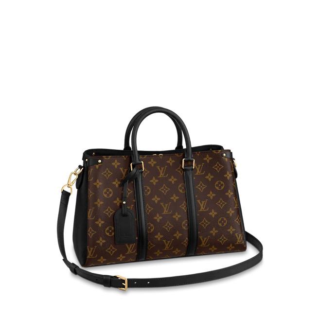 Louis Vuitton Soufflot MM, Monogram Canvas Handbag