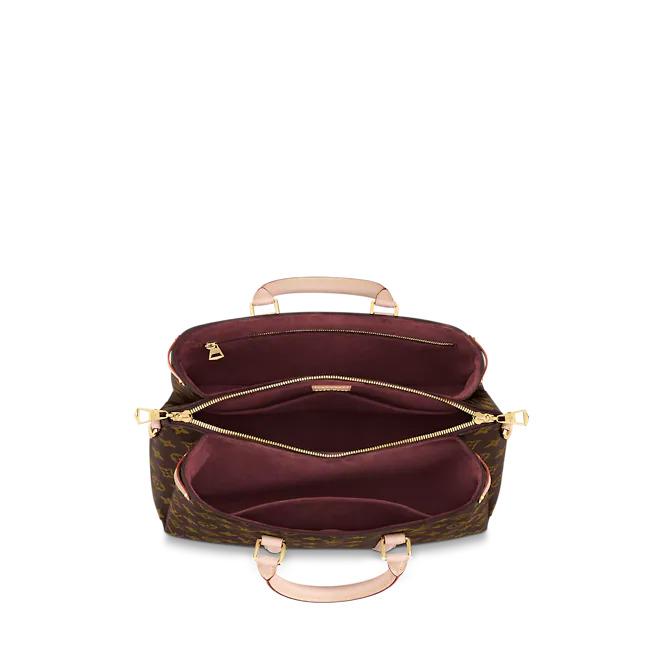 Louis Vuitton Soufflot MM, Monogram Canvas Tote Handbag