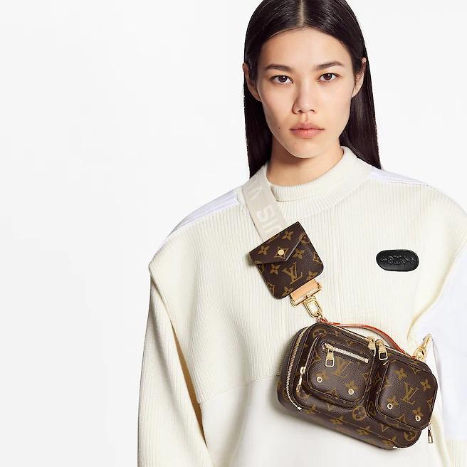 LV Utility Crossbody, Monogram Canvas, Adjustable Strap