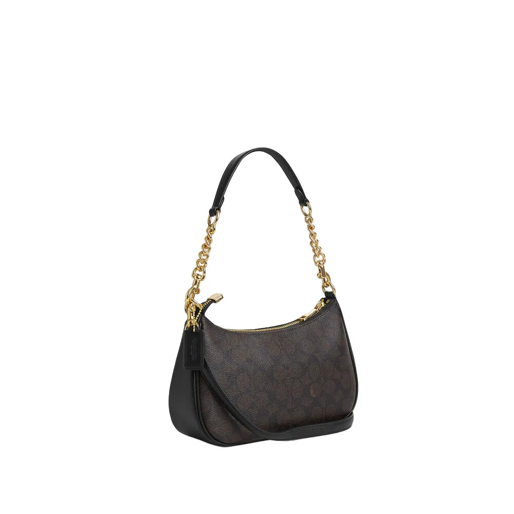 Coach Teri Shoulder Bag In Signature Canvas  - Walnut