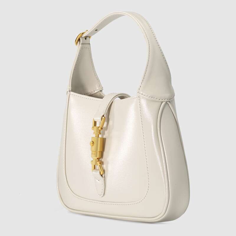 Gucci Jackie 1961 Small Shoulder Bag White Leather