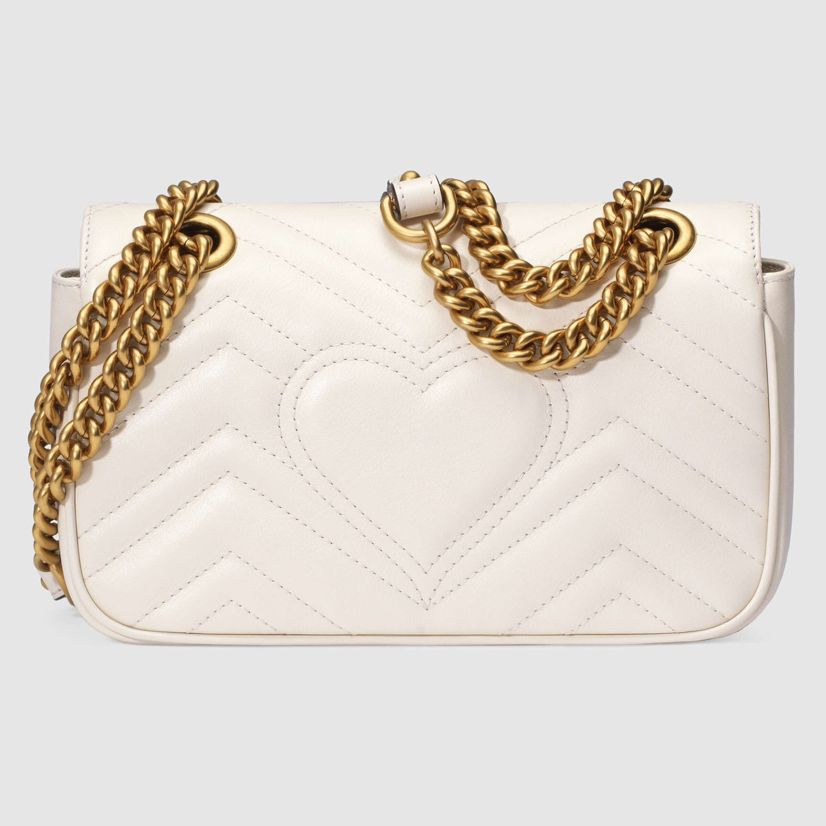 Gucci GG Marmont Matelassé White Leather
