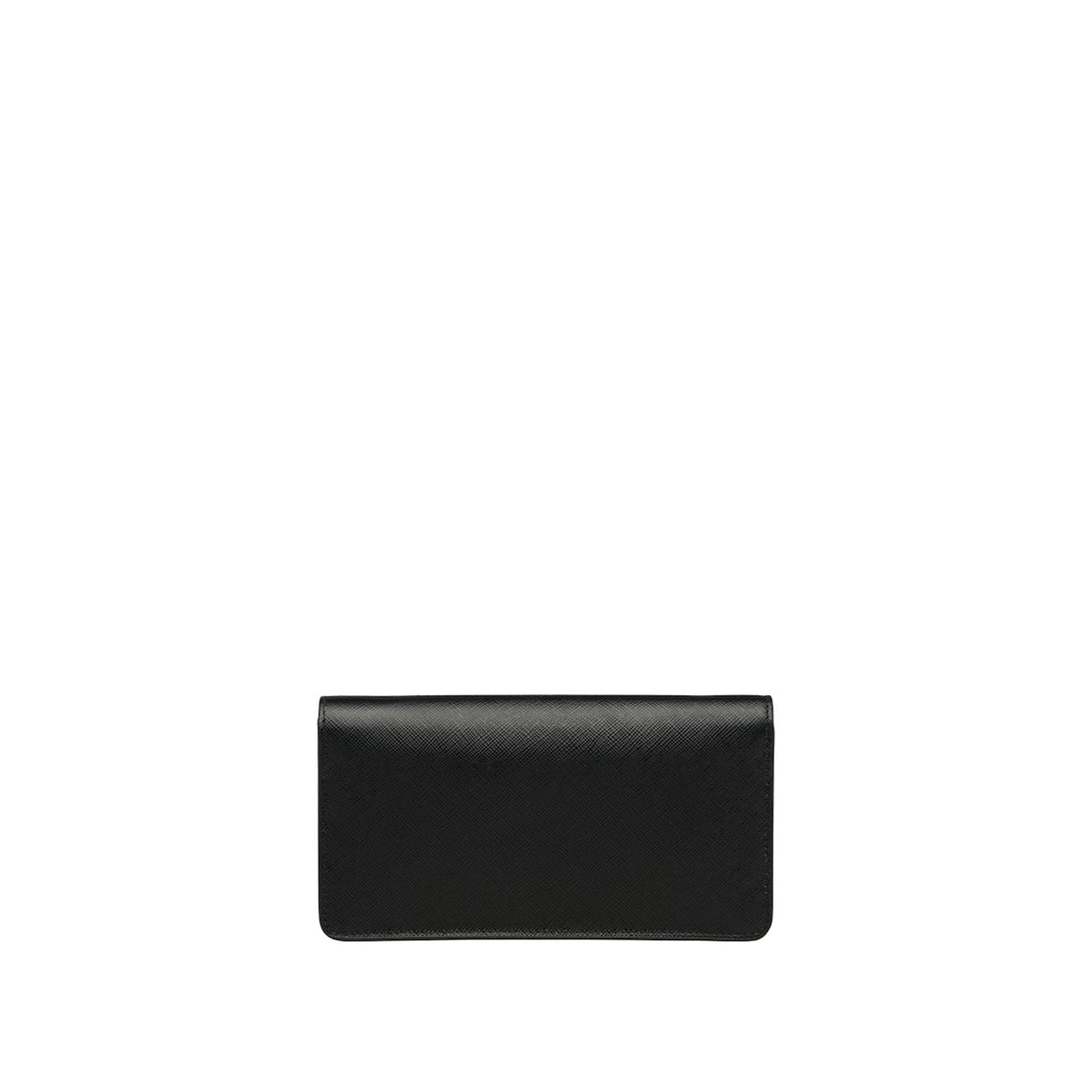 Black Mini Clutch Bag, Prada Saffiano Leather Continental