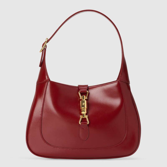 Gucci Jackie 1961 Medium Shoulder Bag Red Leather