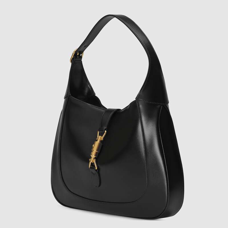 Gucci Jackie 1961 Medium Shoulder Bag Black Leather
