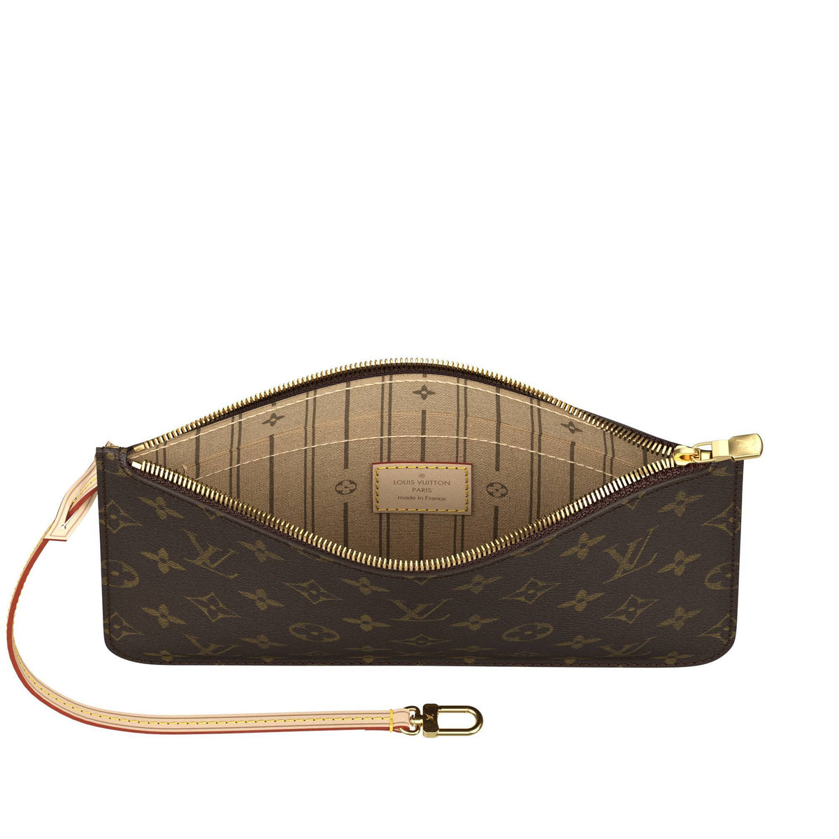 Louis Vuitton Neverfull MM, Monogram Canvas Tote, Cowhide Trim