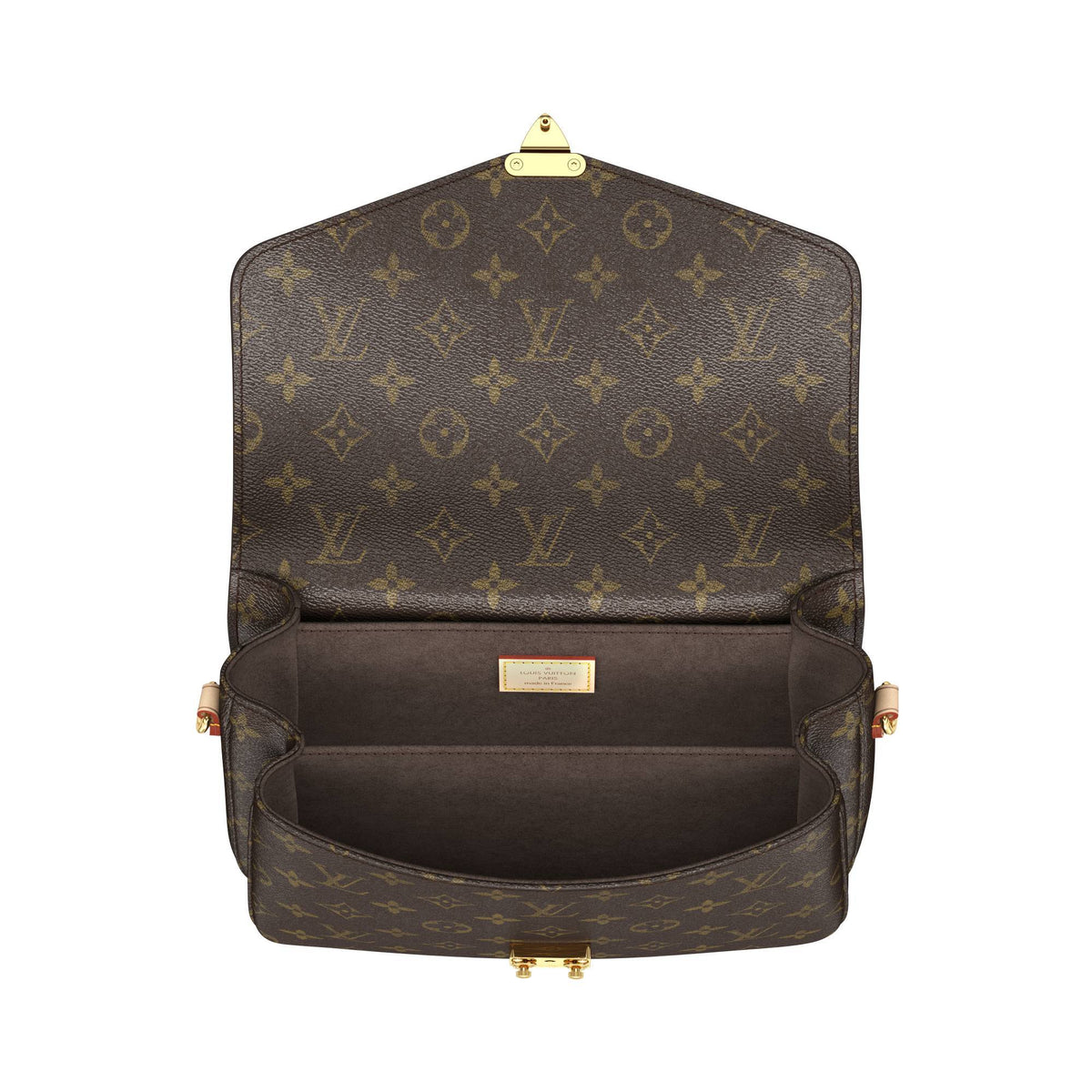 Louis Vuitton Pochette Métis, Monogram Canvas Satchel, Gold Hardware