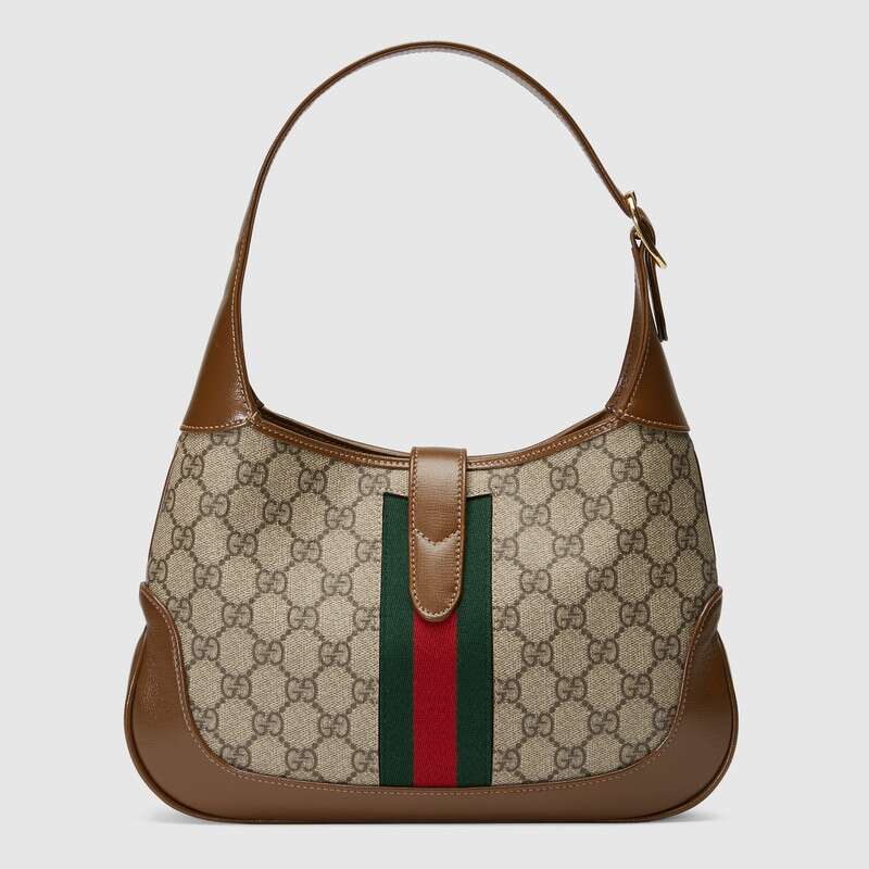 Gucci Jackie 1961 Medium Shoulder Bag Brown Leather
