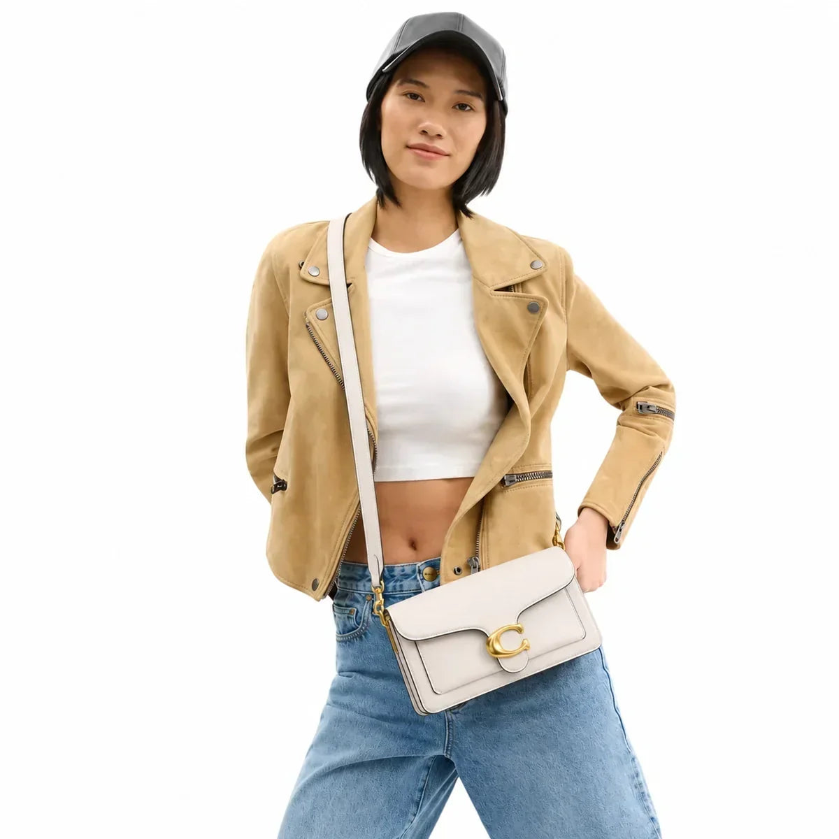 Coach Tabby Shoulder Bag  26 - Brass/Chalk