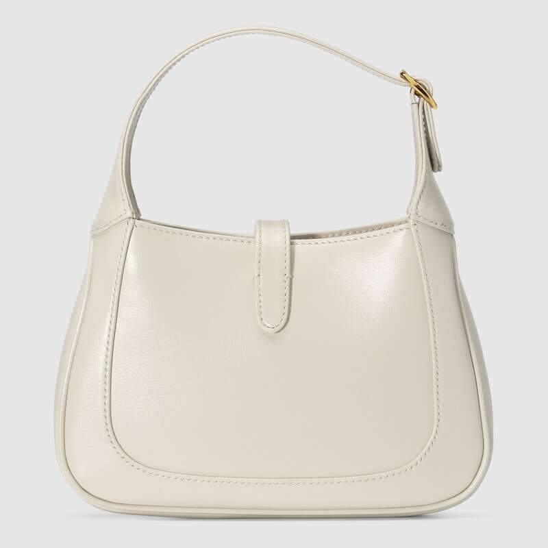 Gucci Jackie 1961 Small Shoulder Bag White Leather